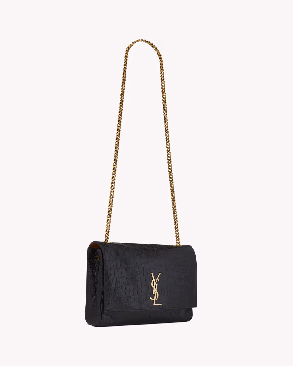 Reversible Kate Medium In Crocodile-Embossed Leather