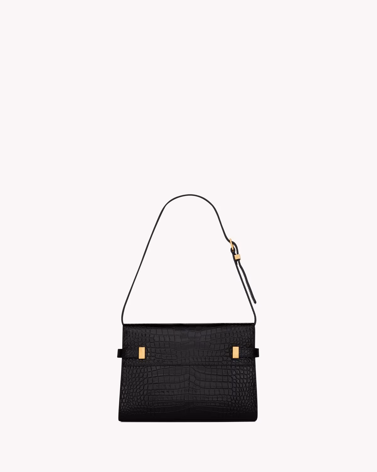 Manhattan Small In Shiny Crocodile-Embossed Leather Manhattan Small In Shiny Crocodile-Embossed Leather