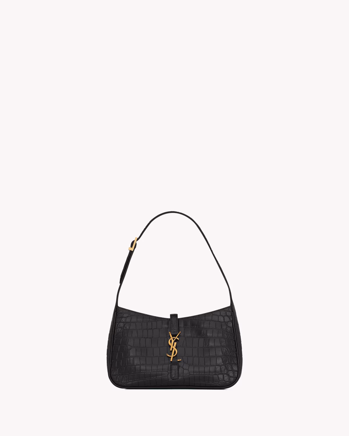 Le 5 À 7 In Crocodile-Embossed Shiny Leather