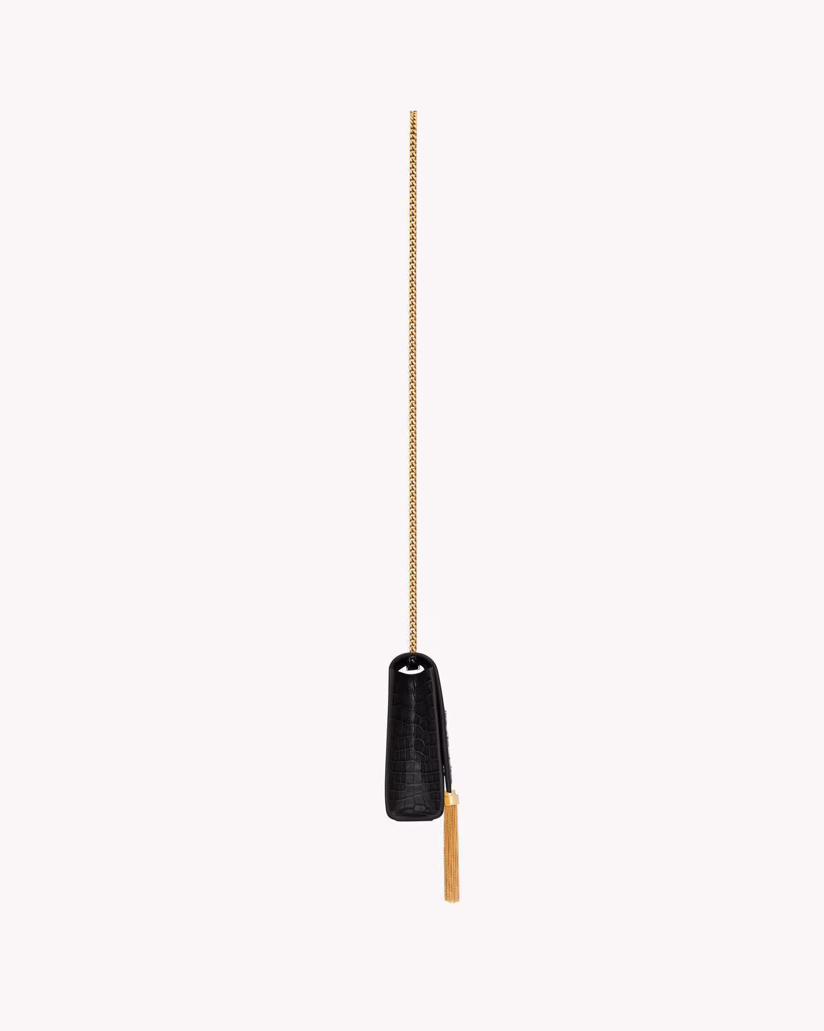 Kate Medium Tassel In Crocodile-Embossed Leather