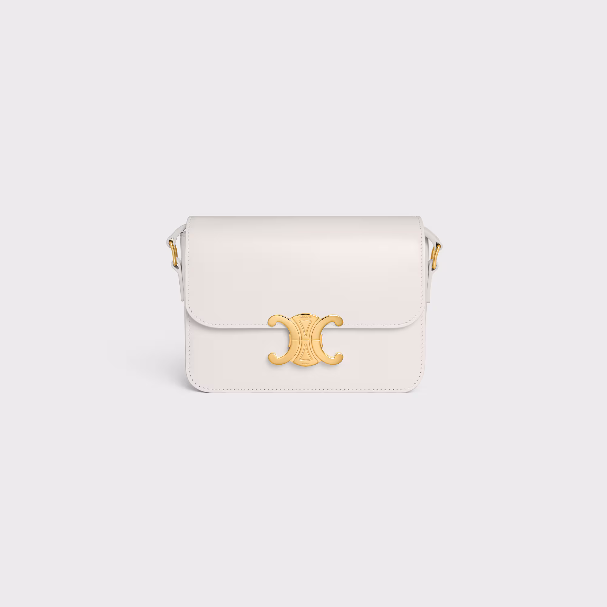 Teen Triomphe Bag In Shiny Calfskin