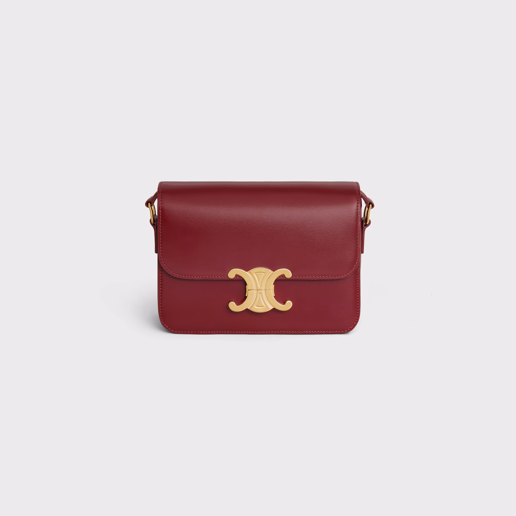 Teen Triomphe Bag In Shiny Calfskin