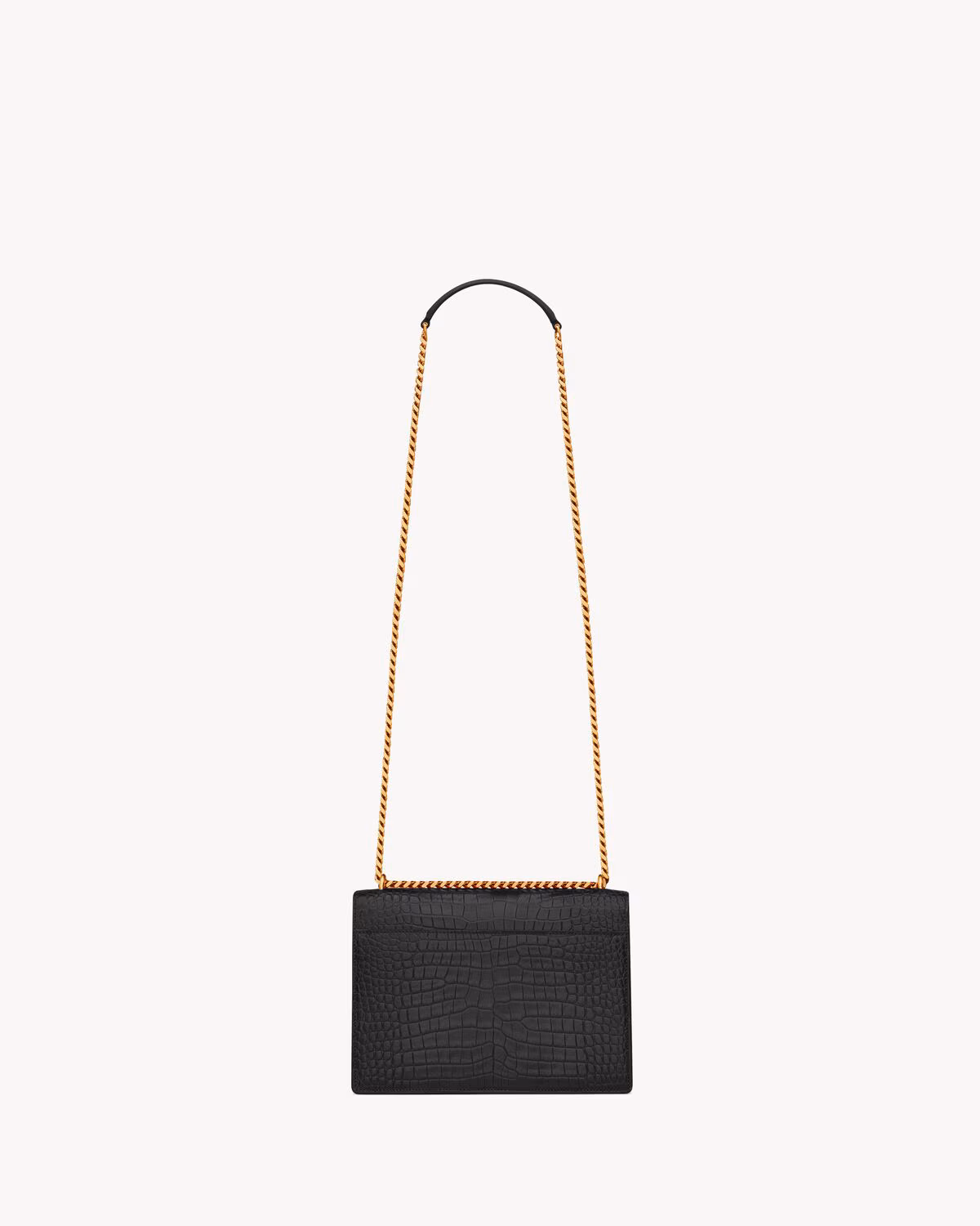 Sunset Medium In Crocodile-Embossed Leather