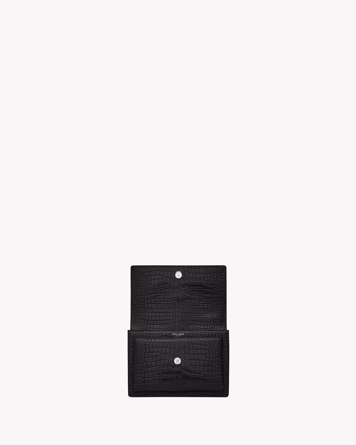 Sunset Medium In Crocodile-Embossed Leather